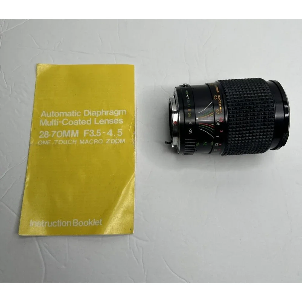 Albinar ADG 28-70MM 1:3.5-4.5 Macro Zoom One Touch Camera Lens With Booklet